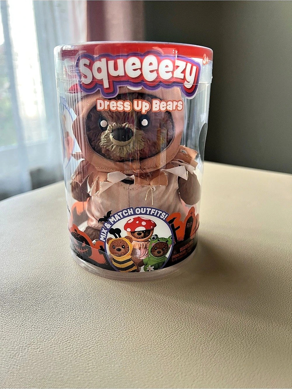 Squeezy Dress Up Bear Mushroom